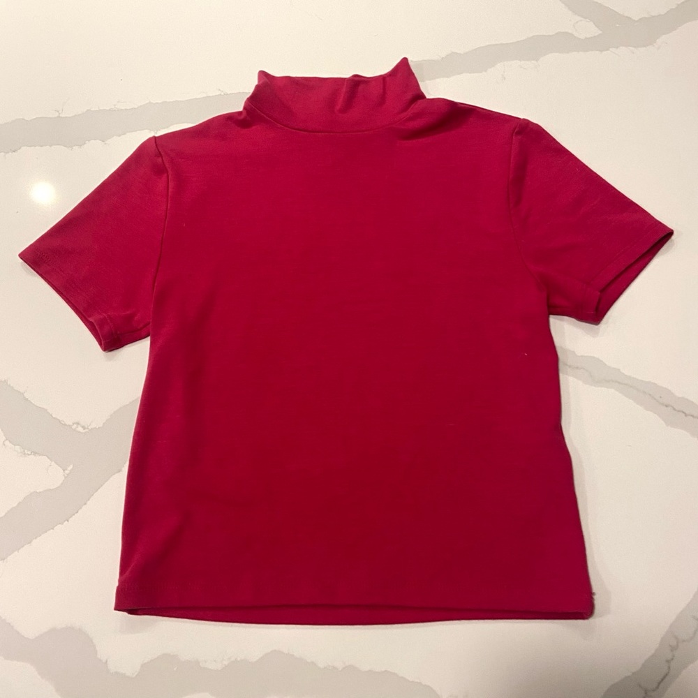 Pink turtle neck shirt size small